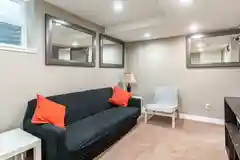 2nd seating area on lower floor color