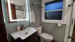 Toilet with bidet for sanitary